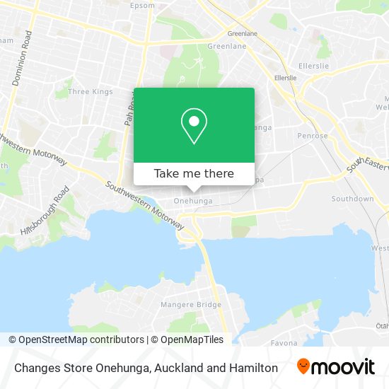 Changes Store Onehunga map
