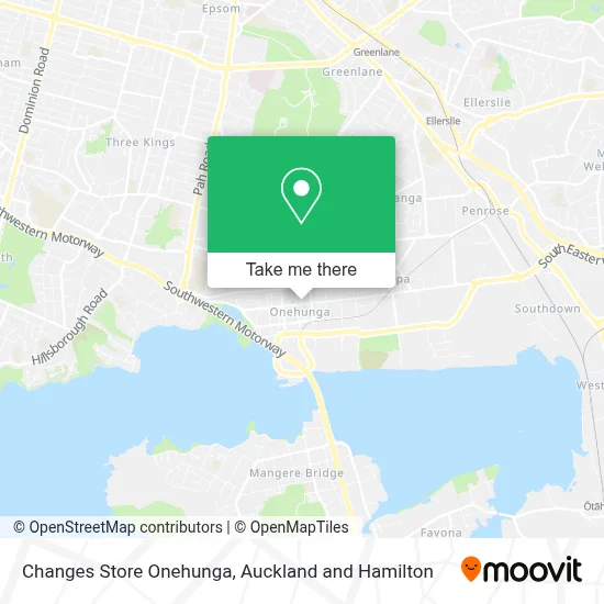 Changes Store Onehunga map