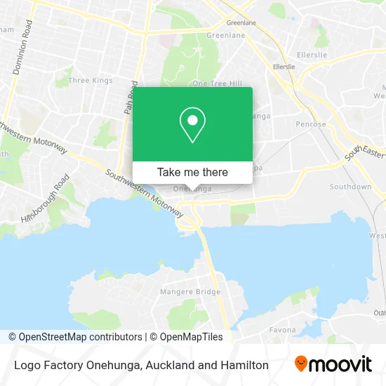 Logo Factory Onehunga map