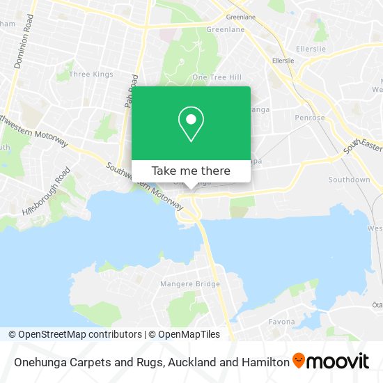 Onehunga Carpets and Rugs map