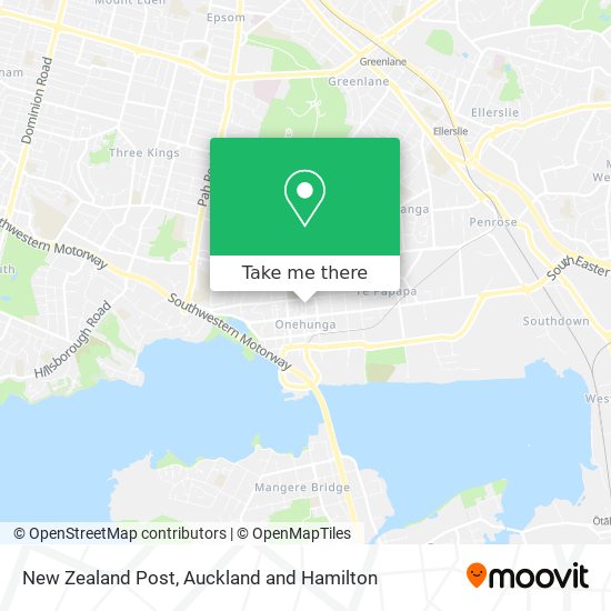 New Zealand Post map