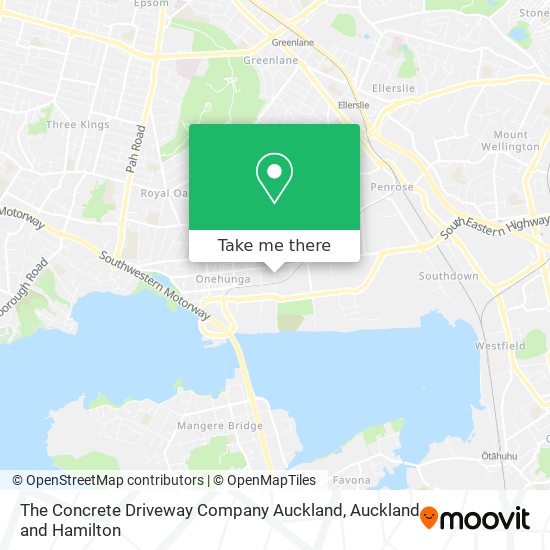 The Concrete Driveway Company Auckland map