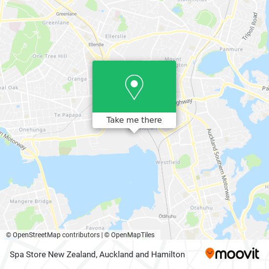 Spa Store New Zealand map