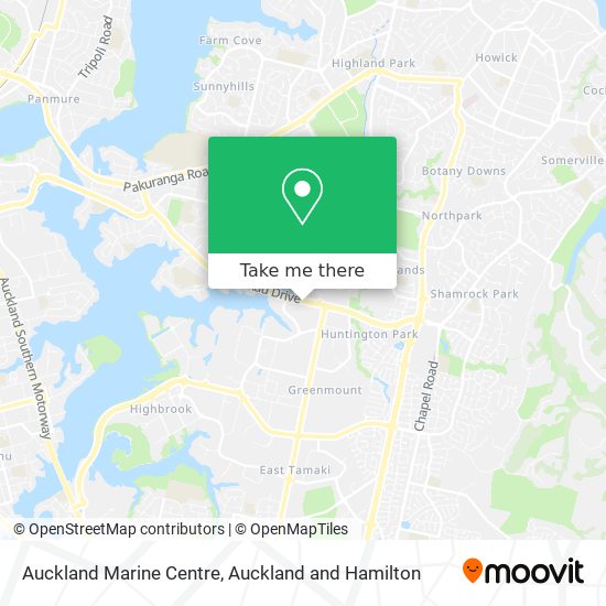 Auckland Marine Centre map