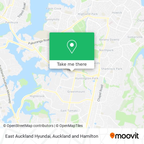 East Auckland Hyundai地图