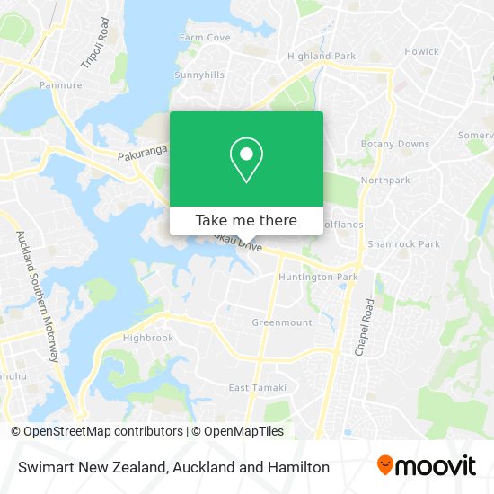 Swimart New Zealand map