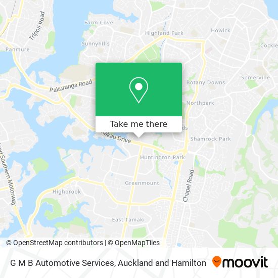 G M B Automotive Services map