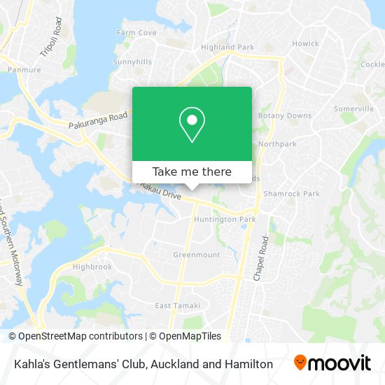 Kahla's Gentlemans' Club map