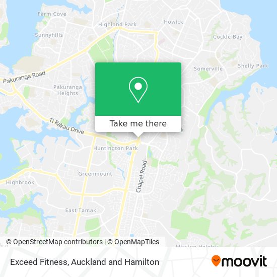 Exceed Fitness map