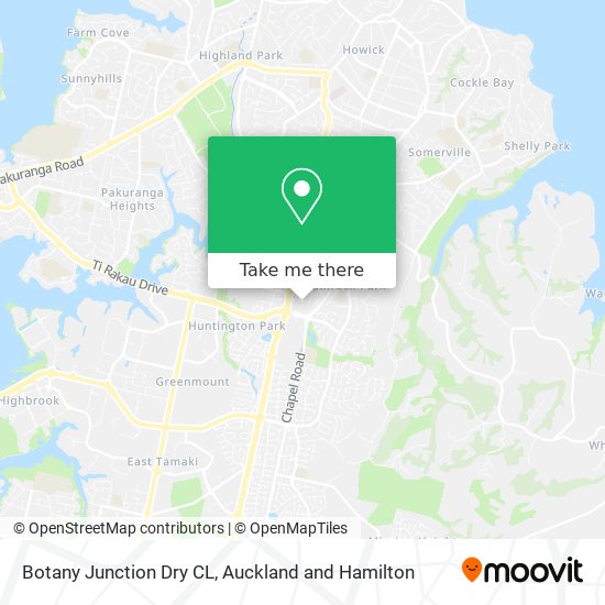 Botany Junction Dry CL map