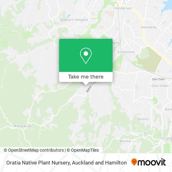 Oratia Native Plant Nursery map