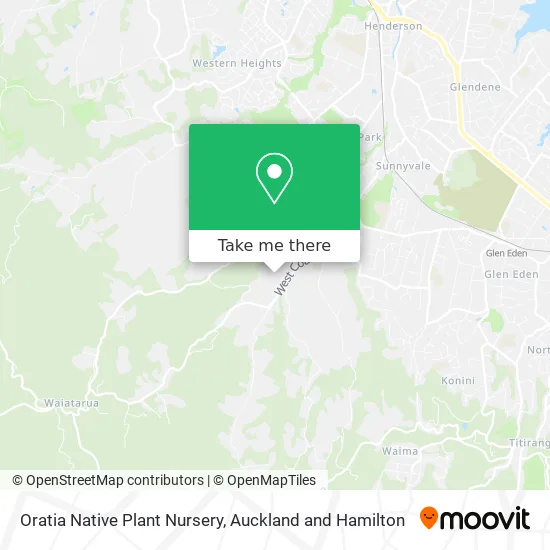 Oratia Native Plant Nursery map