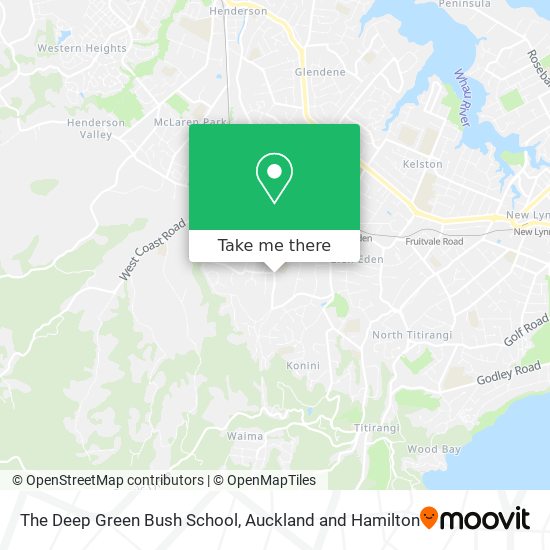 The Deep Green Bush School map