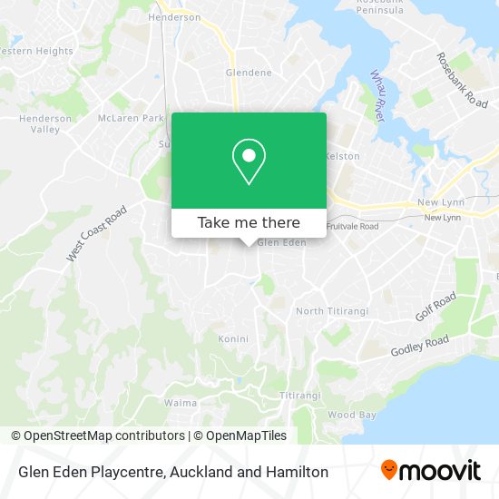 Glen Eden Playcentre map