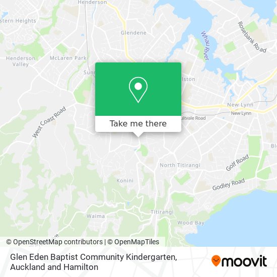 Glen Eden Baptist Community Kindergarten map