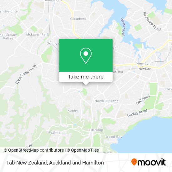 Tab New Zealand地图