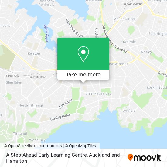 A Step Ahead Early Learning Centre map