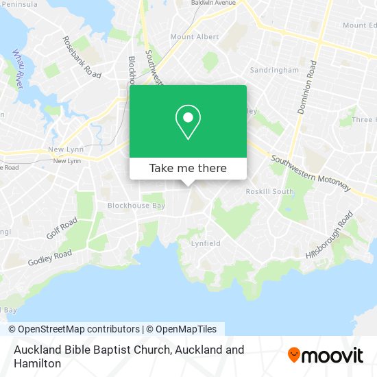Auckland Bible Baptist Church map