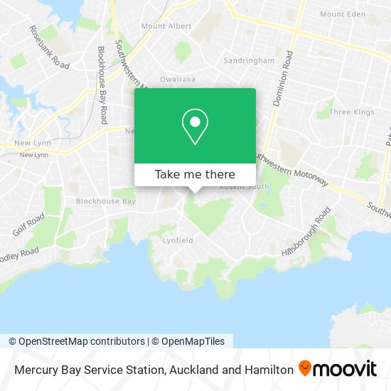Mercury Bay Service Station map