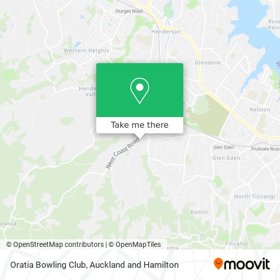 Oratia Bowling Club map