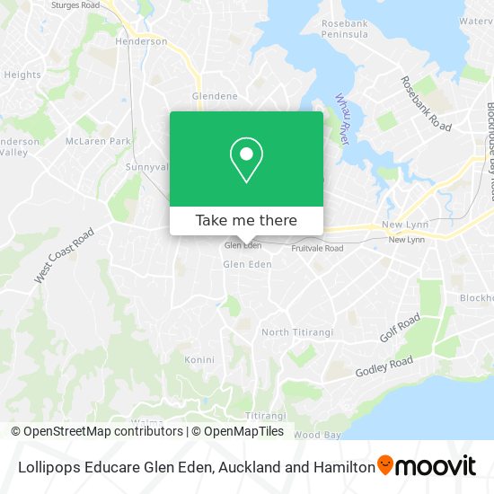 Lollipops Educare Glen Eden map