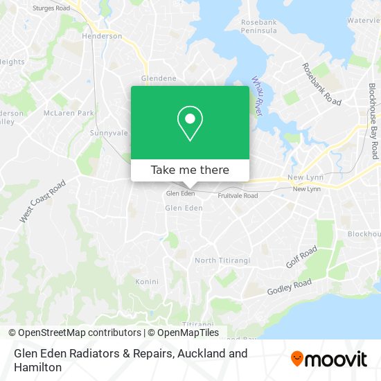 Glen Eden Radiators & Repairs map