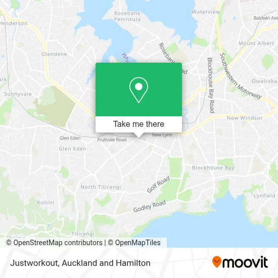 Justworkout map