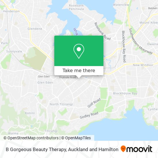 B Gorgeous Beauty Therapy map