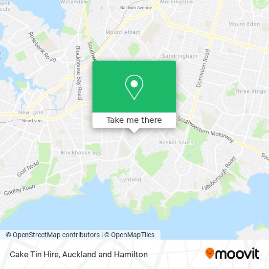 Cake Tin Hire map