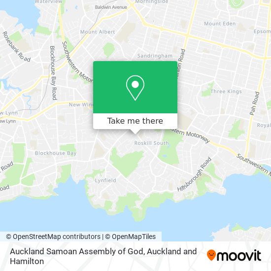 Auckland Samoan Assembly of God map