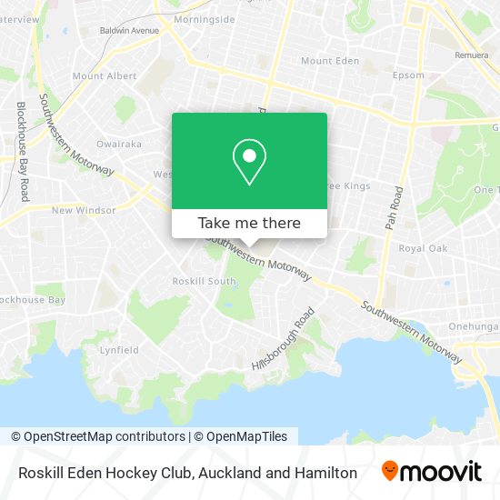 Roskill Eden Hockey Club map