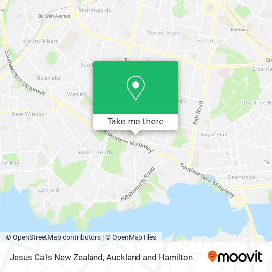 Jesus Calls New Zealand map