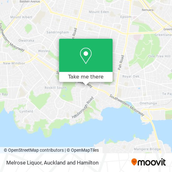 Melrose Liquor map