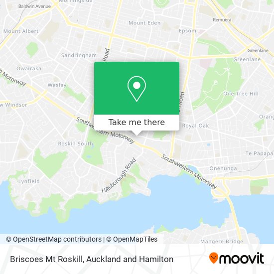 Briscoes Mt Roskill map