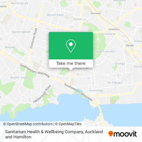 Sanitarium Health & Wellbeing Company map