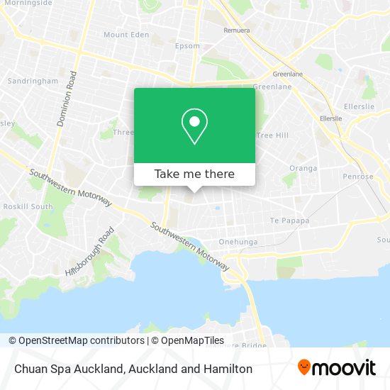 Chuan Spa Auckland map
