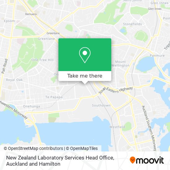 New Zealand Laboratory Services Head Office map