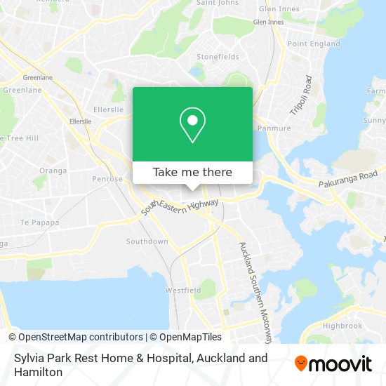 Sylvia Park Rest Home & Hospital map