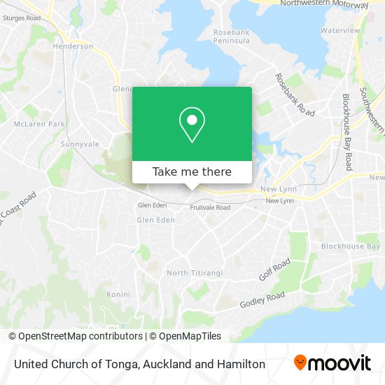 United Church of Tonga map