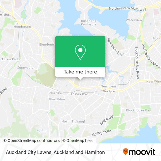 Auckland City Lawns map