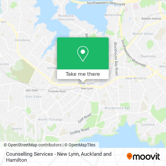 Counselling Services - New Lynn map