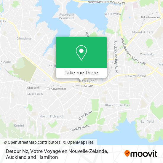 Detour Nz, Votre Voyage en Nouvelle-Zélande map