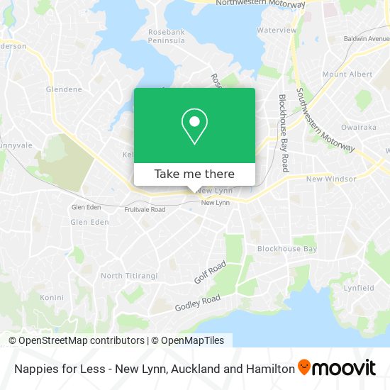 Nappies for Less - New Lynn map