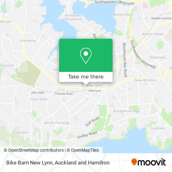 Bike Barn New Lynn地图