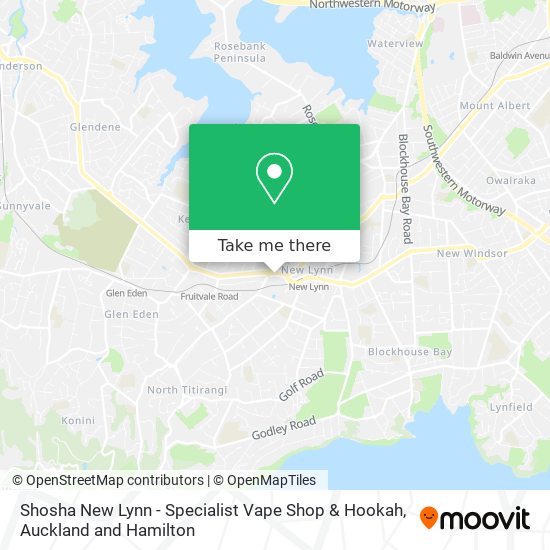 Shosha New Lynn - Specialist Vape Shop & Hookah map