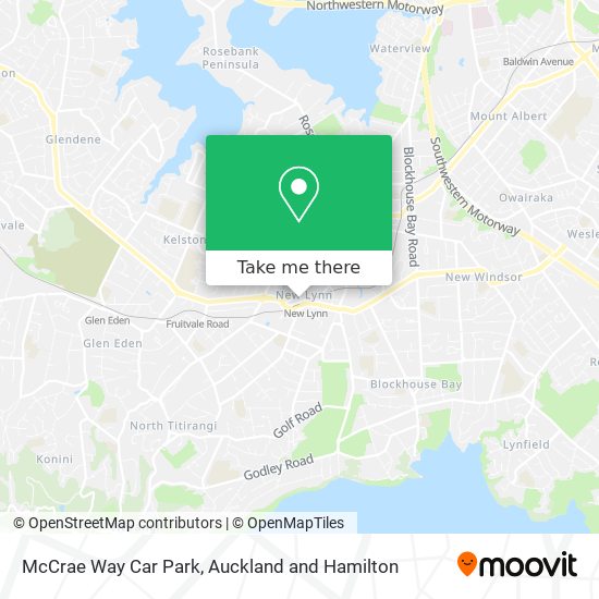 McCrae Way Car Park map