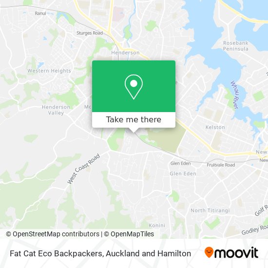 Fat Cat Eco Backpackers map