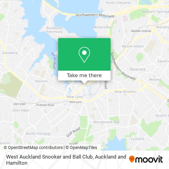 West Auckland Snooker and Ball Club地图