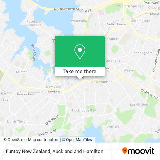 Funtoy New Zealand map