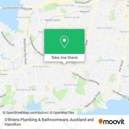 O'Briens Plumbing & Bathroomware map